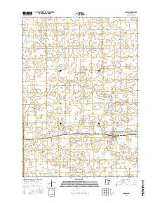 Gibbon Minnesota Current topographic map, 1:24000 scale, 7.5 X 7.5 Minute, Year 2016