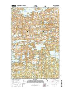 Gillis Lake Minnesota Current topographic map, 1:24000 scale, 7.5 X 7.5 Minute, Year 2016