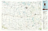 Glencoe Minnesota Historical topographic map, 1:100000 scale, 30 X 60 Minute, Year 1986