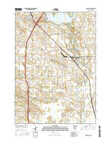 Glenville Minnesota Current topographic map, 1:24000 scale, 7.5 X 7.5 Minute, Year 2016