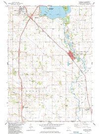 Glenville Minnesota Historical topographic map, 1:24000 scale, 7.5 X 7.5 Minute, Year 1982