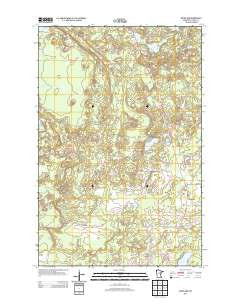 Goodland Minnesota Historical topographic map, 1:24000 scale, 7.5 X 7.5 Minute, Year 2013