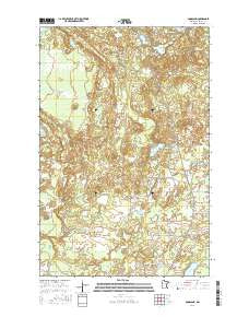 Goodland Minnesota Current topographic map, 1:24000 scale, 7.5 X 7.5 Minute, Year 2016