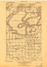 Goos Minnesota Historical topographic map, 1:62500 scale, 15 X 15 Minute, Year 1943