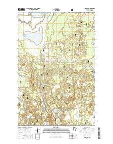 Goose Lake Minnesota Current topographic map, 1:24000 scale, 7.5 X 7.5 Minute, Year 2016
