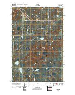 Gowan Minnesota Historical topographic map, 1:24000 scale, 7.5 X 7.5 Minute, Year 2010