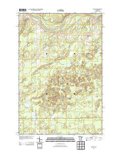 Gowan Minnesota Historical topographic map, 1:24000 scale, 7.5 X 7.5 Minute, Year 2013
