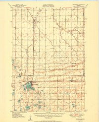 Graceville Minnesota Historical topographic map, 1:62500 scale, 15 X 15 Minute, Year 1950