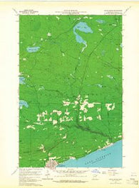 Grand Marais Minnesota Historical topographic map, 1:24000 scale, 7.5 X 7.5 Minute, Year 1960