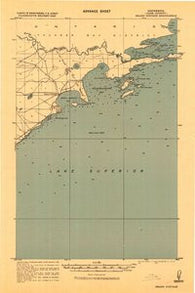 Grand Portage Minnesota Historical topographic map, 1:62500 scale, 15 X 15 Minute, Year 1919