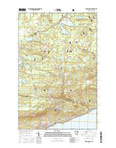 Grand Marais Minnesota Current topographic map, 1:24000 scale, 7.5 X 7.5 Minute, Year 2016