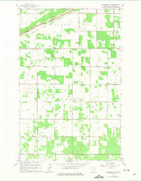 Greenbush NE Minnesota Historical topographic map, 1:24000 scale, 7.5 X 7.5 Minute, Year 1962