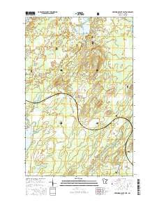 Greenwood Lake East Minnesota Current topographic map, 1:24000 scale, 7.5 X 7.5 Minute, Year 2016