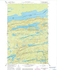 Gunflint Lake Minnesota Historical topographic map, 1:24000 scale, 7.5 X 7.5 Minute, Year 1960