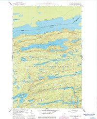 Gunflint Lake Minnesota Historical topographic map, 1:24000 scale, 7.5 X 7.5 Minute, Year 1960