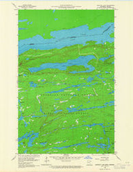 Gunflint Lake Minnesota Historical topographic map, 1:24000 scale, 7.5 X 7.5 Minute, Year 1960
