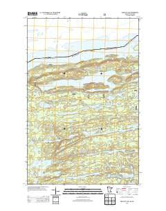Gunflint Lake Minnesota Historical topographic map, 1:24000 scale, 7.5 X 7.5 Minute, Year 2013