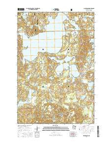 Hackensack Minnesota Current topographic map, 1:24000 scale, 7.5 X 7.5 Minute, Year 2016