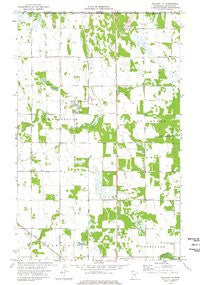 Hallock NE Minnesota Historical topographic map, 1:24000 scale, 7.5 X 7.5 Minute, Year 1974