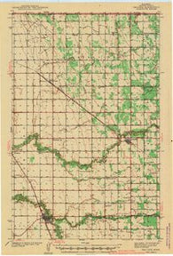 Hallock Minnesota Historical topographic map, 1:62500 scale, 15 X 15 Minute, Year 1941