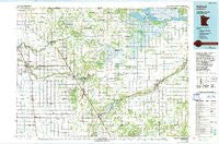 Hallock Minnesota Historical topographic map, 1:100000 scale, 30 X 60 Minute, Year 1985