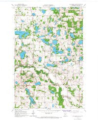 Halverson Lake Minnesota Historical topographic map, 1:24000 scale, 7.5 X 7.5 Minute, Year 1966