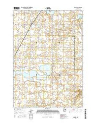 Hamburg Minnesota Current topographic map, 1:24000 scale, 7.5 X 7.5 Minute, Year 2016