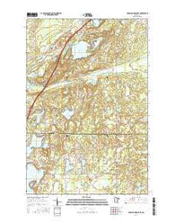 Hanging Horn Lake Minnesota Current topographic map, 1:24000 scale, 7.5 X 7.5 Minute, Year 2016