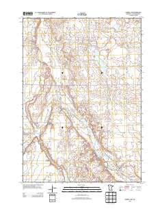Harder Lake Minnesota Historical topographic map, 1:24000 scale, 7.5 X 7.5 Minute, Year 2013