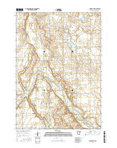Harder Lake Minnesota Current topographic map, 1:24000 scale, 7.5 X 7.5 Minute, Year 2016
