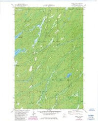 Harris Lake Minnesota Historical topographic map, 1:24000 scale, 7.5 X 7.5 Minute, Year 1981