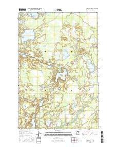 Hartley Lake Minnesota Current topographic map, 1:24000 scale, 7.5 X 7.5 Minute, Year 2016