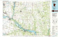 Hastings Minnesota Historical topographic map, 1:100000 scale, 30 X 60 Minute, Year 1985
