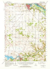 Hastings Minnesota Historical topographic map, 1:62500 scale, 15 X 15 Minute, Year 1957