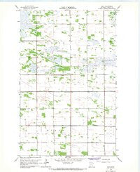 Haug Minnesota Historical topographic map, 1:24000 scale, 7.5 X 7.5 Minute, Year 1966