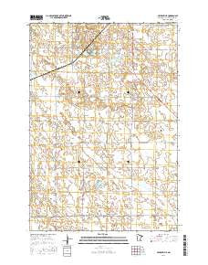 Haydenville Minnesota Current topographic map, 1:24000 scale, 7.5 X 7.5 Minute, Year 2016