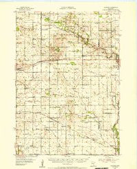 Hayward Minnesota Historical topographic map, 1:62500 scale, 15 X 15 Minute, Year 1954