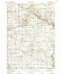 Hayward Minnesota Historical topographic map, 1:62500 scale, 15 X 15 Minute, Year 1954