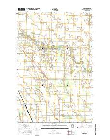 Hazel Minnesota Current topographic map, 1:24000 scale, 7.5 X 7.5 Minute, Year 2016