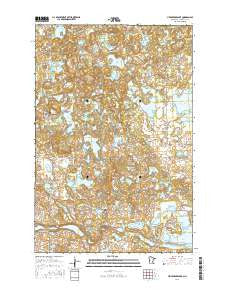 Heilberger Lake Minnesota Current topographic map, 1:24000 scale, 7.5 X 7.5 Minute, Year 2016