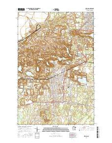 Hibbing Minnesota Current topographic map, 1:24000 scale, 7.5 X 7.5 Minute, Year 2016