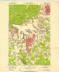 Hibbing Minnesota Historical topographic map, 1:24000 scale, 7.5 X 7.5 Minute, Year 1951