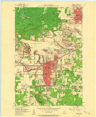 Hibbing Minnesota Historical topographic map, 1:24000 scale, 7.5 X 7.5 Minute, Year 1957