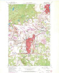 Hibbing Minnesota Historical topographic map, 1:24000 scale, 7.5 X 7.5 Minute, Year 1957