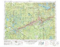 Hibbing Minnesota Historical topographic map, 1:250000 scale, 1 X 2 Degree, Year 1954
