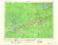 Hibbing Minnesota Historical topographic map, 1:250000 scale, 1 X 2 Degree, Year 1954