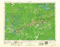 Hibbing Minnesota Historical topographic map, 1:250000 scale, 1 X 2 Degree, Year 1964