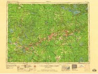 Hibbing Minnesota Historical topographic map, 1:250000 scale, 1 X 2 Degree, Year 1958