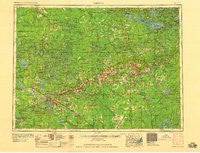 Hibbing Minnesota Historical topographic map, 1:250000 scale, 1 X 2 Degree, Year 1958