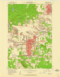 Hibbing Minnesota Historical topographic map, 1:24000 scale, 7.5 X 7.5 Minute, Year 1957